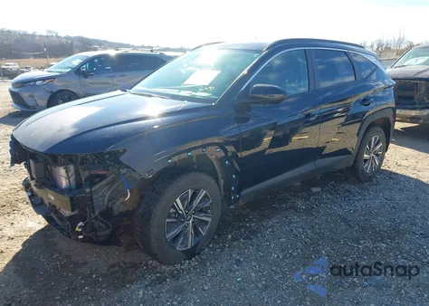 2024 Hyundai Tucson Hybrid Blue из США, поврежденный, VIN KM8JBCD14RU211352